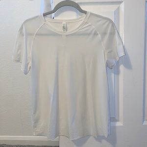 White lululemon womens workout top